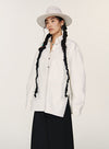 Oversized Denim Pullover Shirt