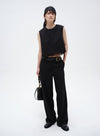 Classic Straight Wide-Leg Pants