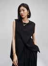 H-Shaped Slanted Placket Vest