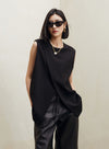 H-Shaped Slanted Placket Vest