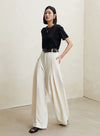 High Waist Wide Leg Trousers