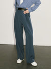 High Waist Wide Leg Casual Trousers