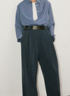 High Waist Wide Leg Casual Trousers