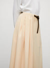 Pleated Skirt With Belt