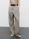 High Waist Wide Leg Casual Trousers