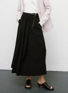 Pleated Skirt With Belt