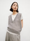 Mohair & Wool Hollow Vest