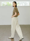 Straight-Leg Casual Trousers