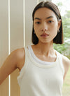 U-Neck Ribbed Tank Top