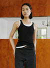 U-Neck Ribbed Tank Top