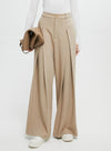 Long Casual Wide-Leg Trousers