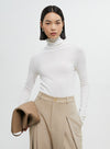 160s Wool Knitted Turtleneck Basic Sweater