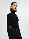 160s Wool Knitted Turtleneck Basic Sweater