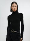 160s Wool Knitted Turtleneck Basic Sweater