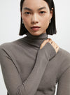 160s Wool Knitted Turtleneck Basic Sweater