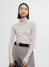 160s Wool Knitted Turtleneck Basic Sweater