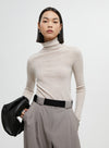 160s Wool Knitted Turtleneck Basic Sweater