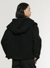 Drawstring Jacket Removable Hood