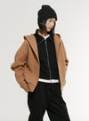 Wool Hooded Sweatshirt Jacket