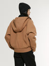 Wool Hooded Sweatshirt Jacket