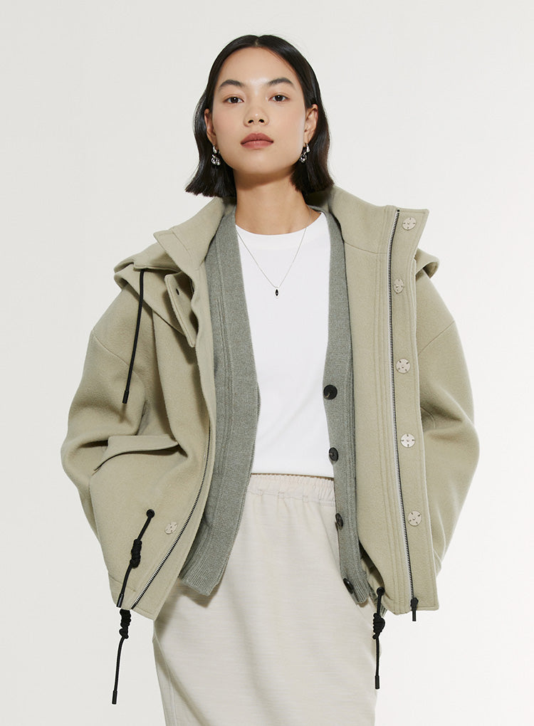 Drawstring Jacket Removable Hood – Infftru