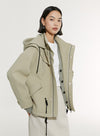 Drawstring Jacket Removable Hood