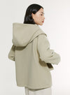 Drawstring Jacket Removable Hood