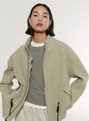 Drawstring Jacket Removable Hood