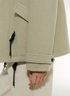 Drawstring Jacket Removable Hood