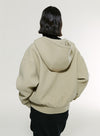 Wool Hooded Sweatshirt Jacket