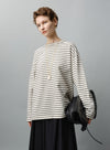 Striped Long-Sleeved T-Shirt With Pockets