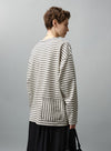 Striped Long-Sleeved T-Shirt With Pockets