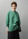 Striped Long-Sleeved T-Shirt With Pockets