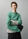 Striped Long-Sleeved T-Shirt With Pockets