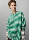 Striped Long-Sleeved T-Shirt With Pockets