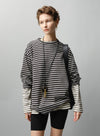 Striped Long-Sleeved T-Shirt With Pockets