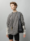 Striped Long-Sleeved T-Shirt With Pockets