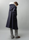 Medium Length Hooded Trench Coat