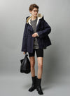 Short Hooded Trench Coat