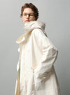 Medium Length Hooded Trench Coat