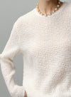 Soft Mesh Hollow Knit Sweater