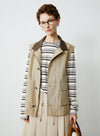 Corduroy Patchwork Vest Jacket