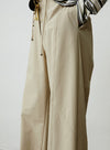 Drawstring Straight Leg Casual Pants