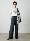 Drawstring Straight Leg Casual Pants