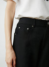 Twill Wide Leg Casual Pants