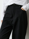 Twill Straight Leg Casual Pants