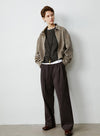 Corduroy Straight Leg Casual Pants