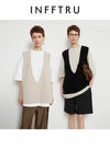 Cashmere dyb V-hals vest