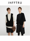 Cashmere dyb V-hals vest