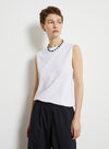 Loose casual sleeveless T-shirt